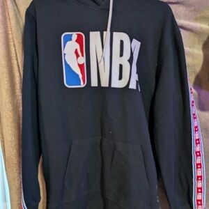 NBA Black Hoodie with White Accents men’s size medium